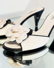 Load image into Gallery viewer, CHANEL Camelia Flower Leather Mules

