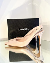 Load image into Gallery viewer, CHANEL Pointed Toe Mid Heel Leather Slides
