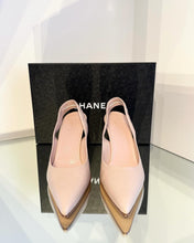 Load image into Gallery viewer, CHANEL Pointed Toe Mid Heel Leather Slides

