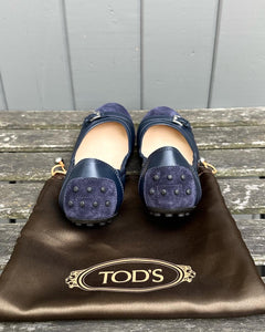 TOD’S Leather Suede Ballet Flats