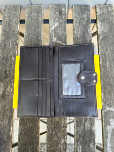FENDI Zucca Print Canvas Leather Wallet