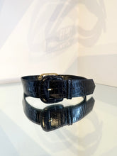 Load image into Gallery viewer, GEORGES RECH Stamped Croc Leather Belt
