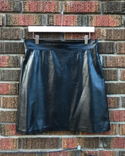 Load image into Gallery viewer, THEORY Lamb Leather Mini Skirt
