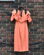Load image into Gallery viewer, CUSHNIE ET OCHS Cold Shoulder Silk Midi Dress
