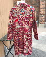 Load image into Gallery viewer, BIYA Embroidered 3/4 Length Silk Coat
