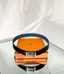 HERMÈS Double H Reversible Leather Belt