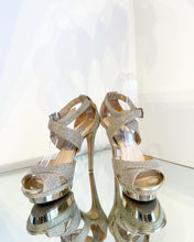 Load image into Gallery viewer, JIMMY CHOO Glitter Platform High-Heels
