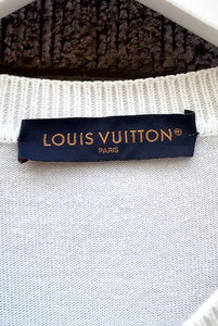 LOUIS VUITTON Signature Logo Cotton Short Sleeve T-Shirt