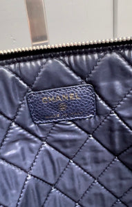 CHANEL Classic Large Caviar Leather Pouch Clutch