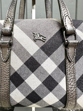 Load image into Gallery viewer, BURBERRY Vintage Small Canvas Leather Bowling Handle Bag
