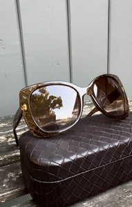 BOTTEGA VENETA Intrecciato Oversized Sunglasses