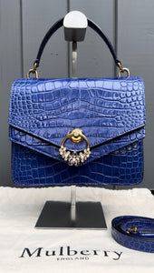 MULBERRY Harlow Croc Handle Shoulder Bag