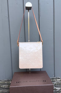 LOUIS VUITTON Vintage Mott Monogram Pink Vernis Shoulder Bag