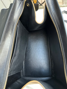 CELINE Medium Trapeze Tri Colour Leather Suede Handle Shoulder Bag