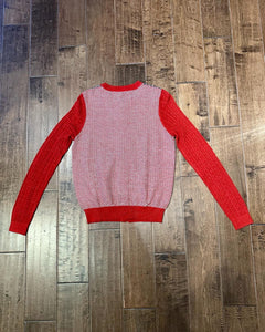 KENZO Cotton Silk Blend Cardigan Sweater