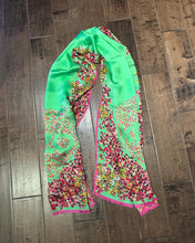 Load image into Gallery viewer, KENZO Multi Colour Floral Print Silk Scarf
