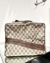 Load image into Gallery viewer, GUCCI Monogram Coated Canvas Web Weekend Duffle Bag
