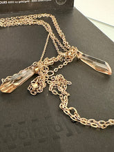 Load image into Gallery viewer, WOLFORD Julie Icy Gold Tone Swarovski Crystal Necklace
