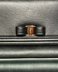 SALVATORE FERRAGAMO Vara Bow Mini Leather Crossbody Bag