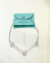 Load image into Gallery viewer, TIFFANY &amp; CO. Elsa Peretti Triple Open Heart Sterling Silver Necklace
