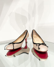 Load image into Gallery viewer, CHRISTIAN LOUBOUTIN Coated Canvas Kitten Heel Pumps
