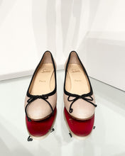Load image into Gallery viewer, CHRISTIAN LOUBOUTIN Coated Canvas Kitten Heel Pumps
