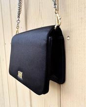 Load image into Gallery viewer, DOLCE &amp; GABBANA Satin Crystal Chain Embellished Strap Evening Shoulder  Bag
