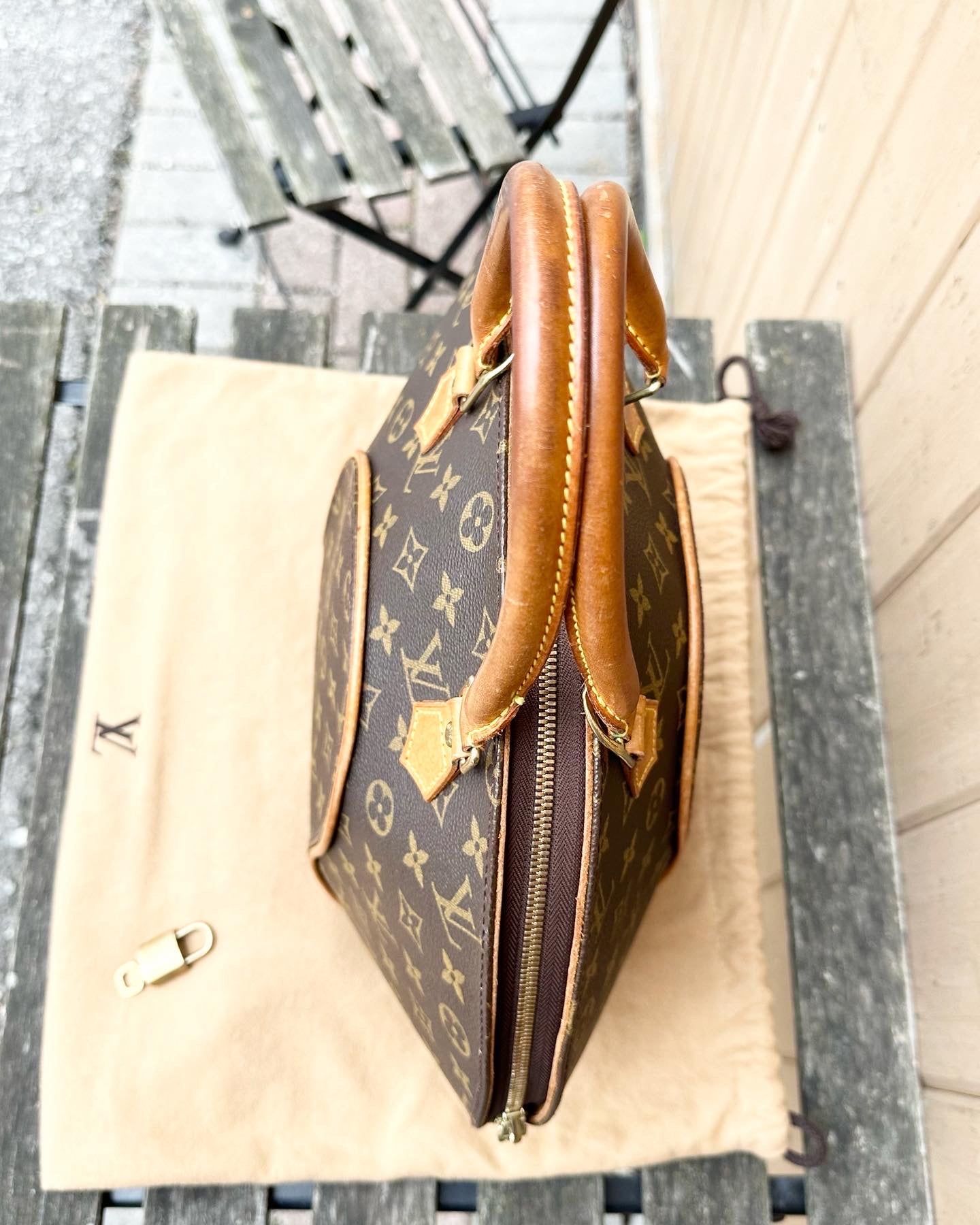 Louis Vuitton Vintage Monogram Eclipse Bowling Bag | The Lux Portal
