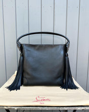 Load image into Gallery viewer, CHRISTIAN LOUBOUTIN Eloise Spiked Fringed Leather Hobo Bag
