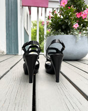 Load image into Gallery viewer, YSL Platform High Heel Leather Sandals
