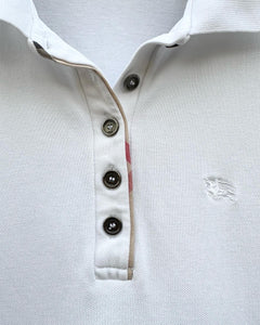 BURBERRY BRIT Puffed Short Sleeve Polo Top