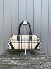 Load image into Gallery viewer, BURBERRY Nova Check Coated Canvas Leather Handle Bag
