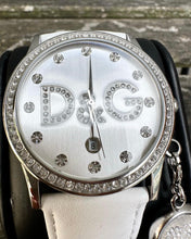 Load image into Gallery viewer, D&amp;G Crystal Embellished Stainless Steel Watch
