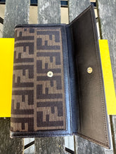 Load image into Gallery viewer, FENDI Zucca Print Canvas Leather Wallet
