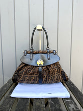 Load image into Gallery viewer, FENDI Zucca Print Canvas Leather Handle Bag
