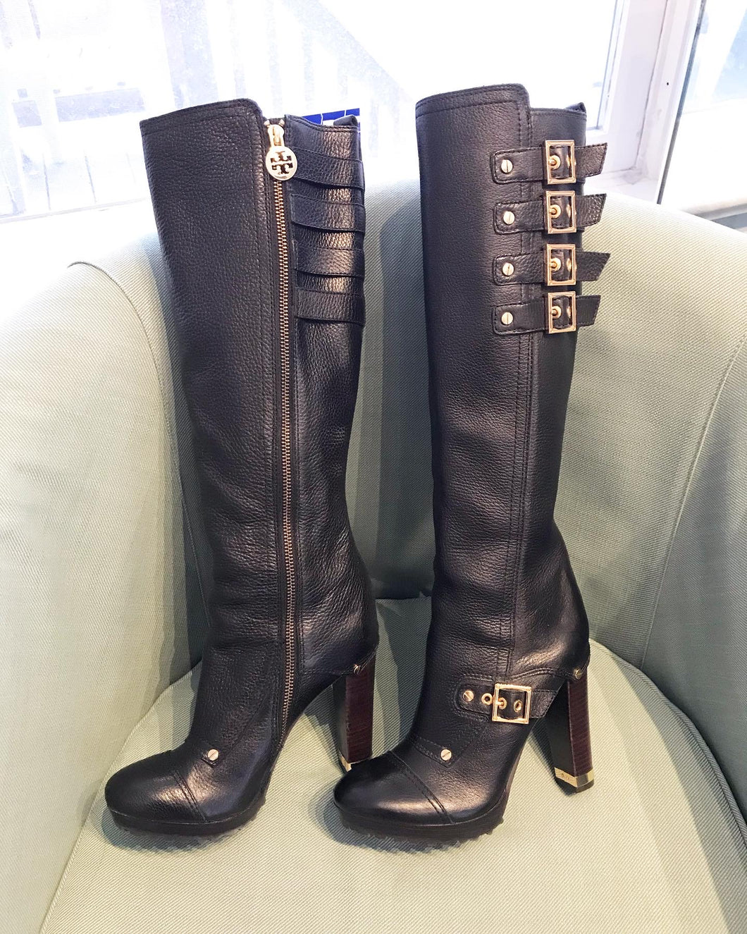 TORY BURCH Leather Knee-high Boots