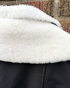MOOSE KNUCKLE Shearling Collar 3/4 Length Puffer Coat