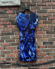 Load image into Gallery viewer, JUST CAVALLI Floral Print V-Neck Slinky Jersey Midi Dress
