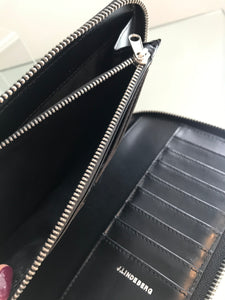 J. LINDEBERG Zipper Leather Wallet