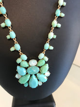 Load image into Gallery viewer, KATE SPADE Mint Green Bluish Sea Stone Necklace
