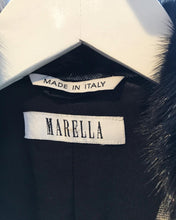Load image into Gallery viewer, MARELLA Wool Blend Blazer With Detachable Mink Fur Collar
