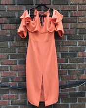 Load image into Gallery viewer, CUSHNIE ET OCHS Cold Shoulder Silk Midi Dress
