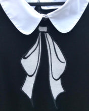 Load image into Gallery viewer, ALICE + OLIVIA Ribbon Bow Embellished Wool Detachable Collar Sweater
