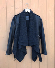 Load image into Gallery viewer, ALL SAINTS Leather &amp; Knit Biker Jacket
