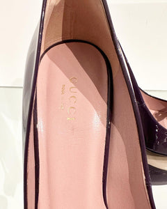 GUCCI Patent Leather High Heel Pumps
