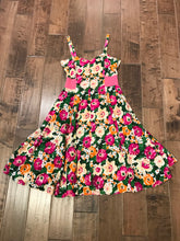 Load image into Gallery viewer, DIANA CONFEZIONI VENEZIA Floral Print Swing Midi Dress
