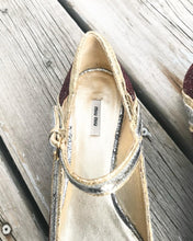 Load image into Gallery viewer, MIU MIU Pointed Toe Mary-Jane Flats
