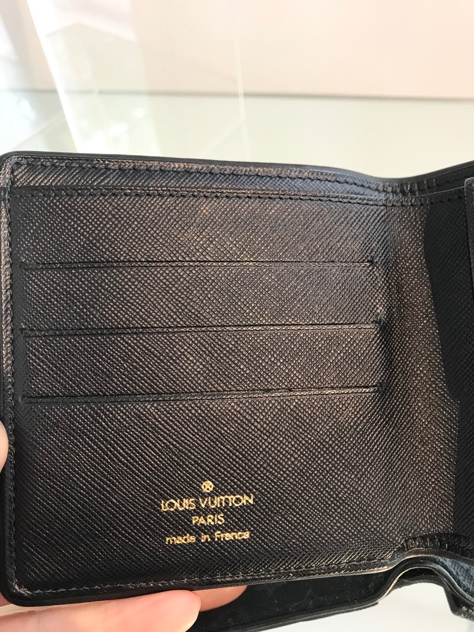 Louis Vuitton Women's Sepia Monogram Mini Lin Canvas Trifold Wallet
