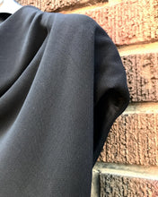 Load image into Gallery viewer, MAX MARA Black Wool Cap Sleeve Dress
