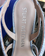 Load image into Gallery viewer, STUART WEITZMAN Silver Metallic High Heel Sandals
